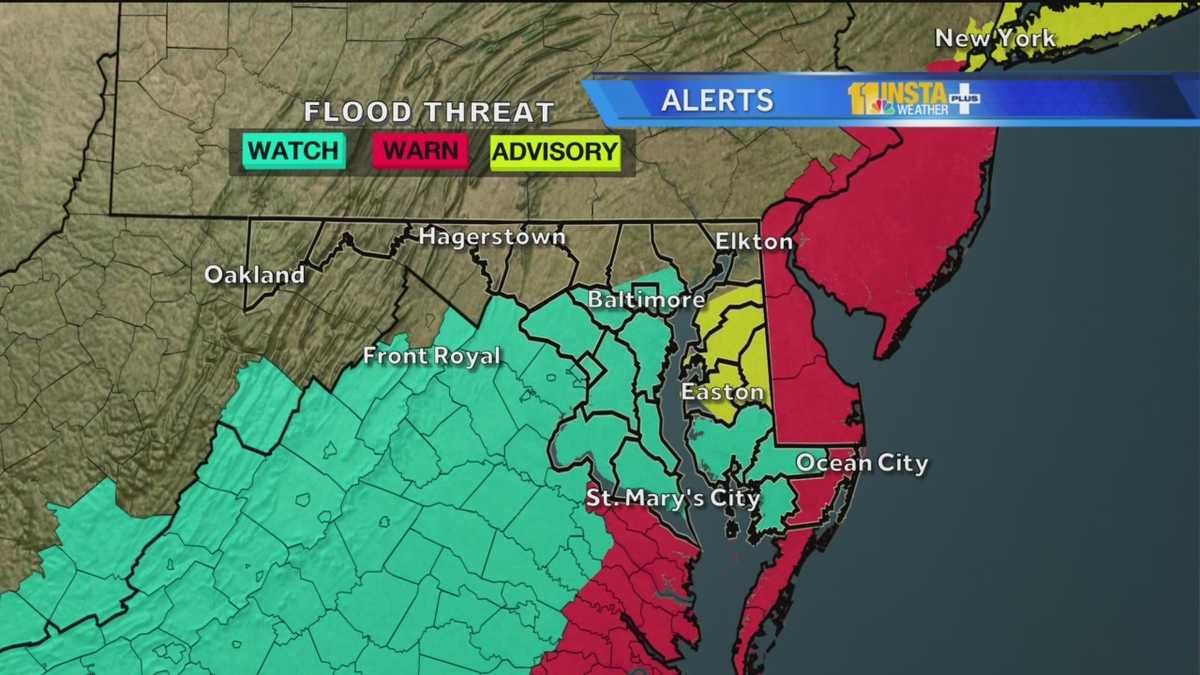 Flood warning, watches in effect for part of state
