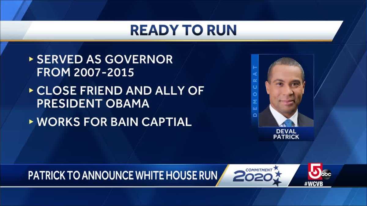 Deval Patrick to announce White House run