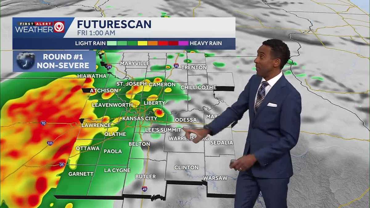 Kansas City severe weather: Storms, hail, tornado risk Friday - KMBC