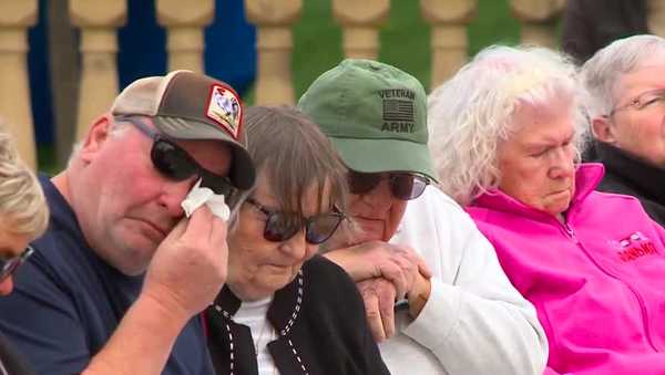 widow of murdered anamosa corrections officer speaks at iowa workers memorial day event