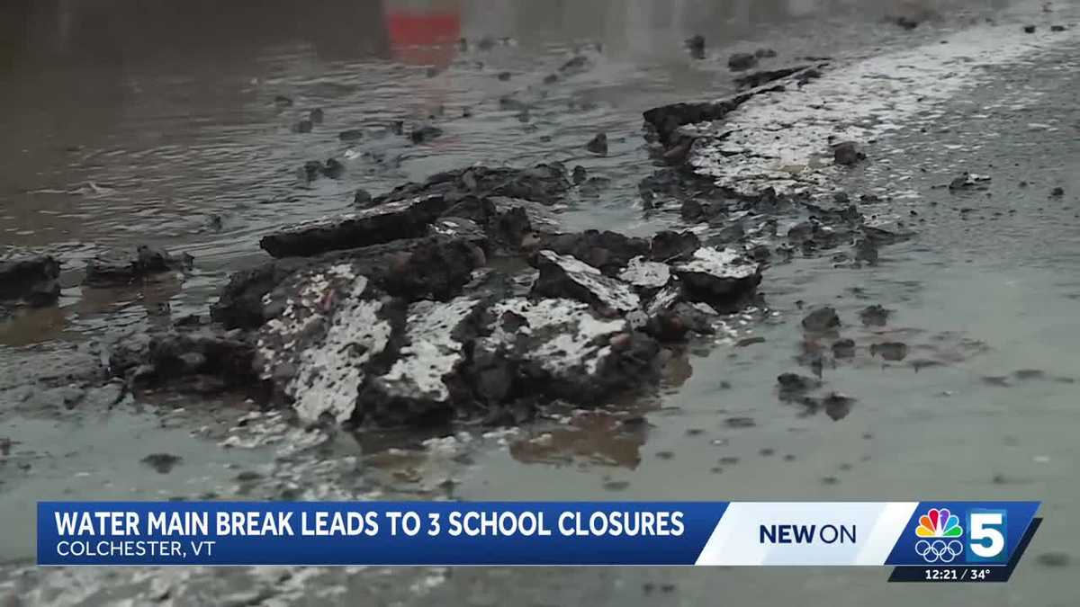 Some Colchester schools closed due to water main break