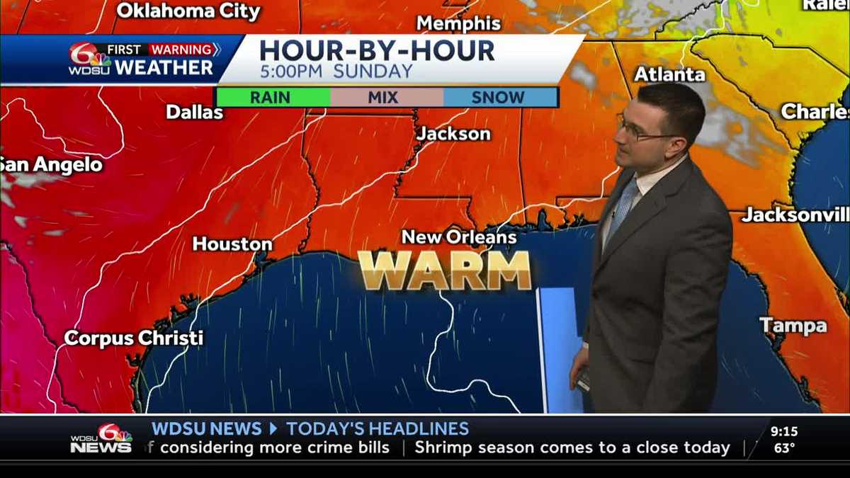 Sunny & warm Sunday and Monday. Cooler with rain chances late next week