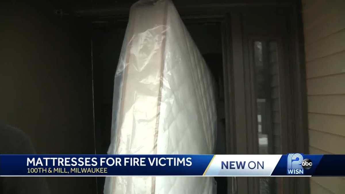 Fire victims receive new mattresses