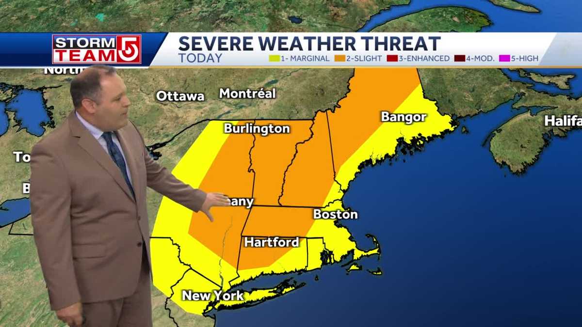 Video: Scattered severe storms for some today