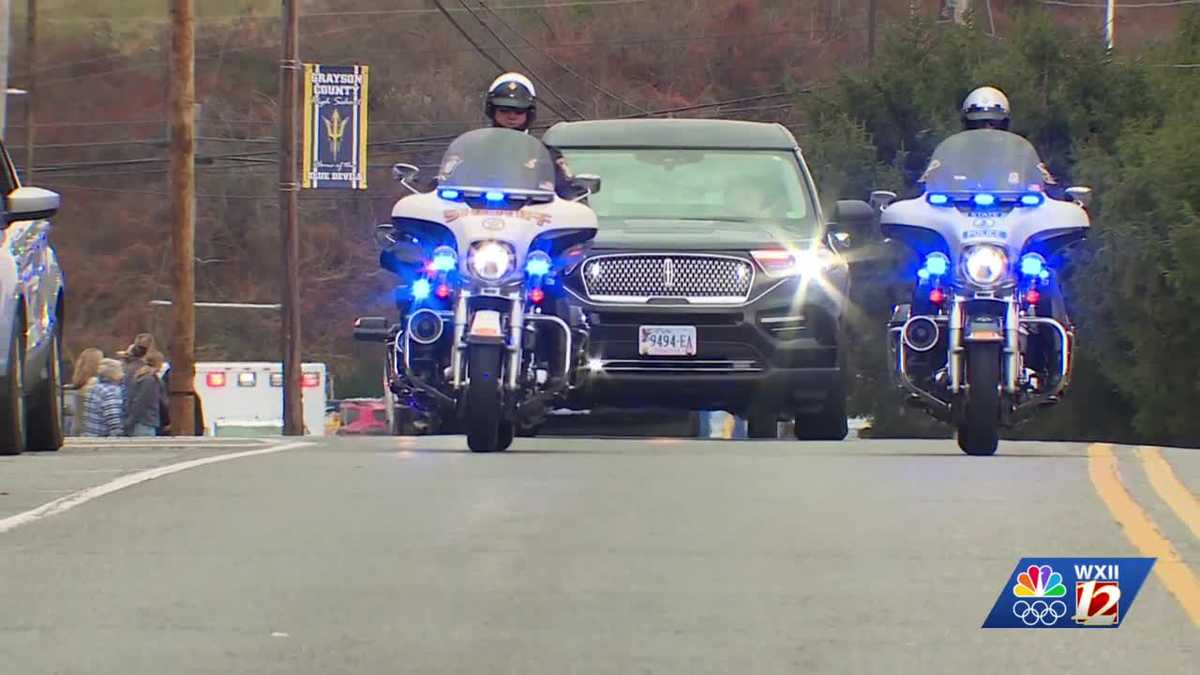 Virginia corrections officer Jeremy Hall honored in processional for final homecoming