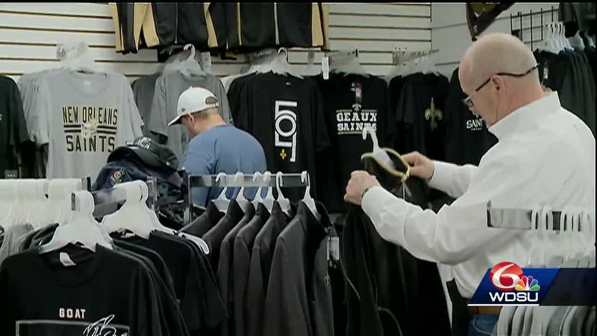 Saints gear flying off store shelves