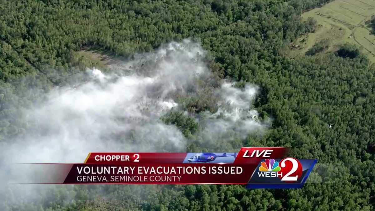 Brush fire prompts voluntary evacuation orders for some Seminole County ...
