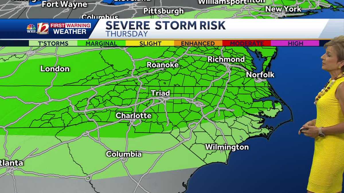 WATCH: Severe storm threat Thursday afternoon and evening