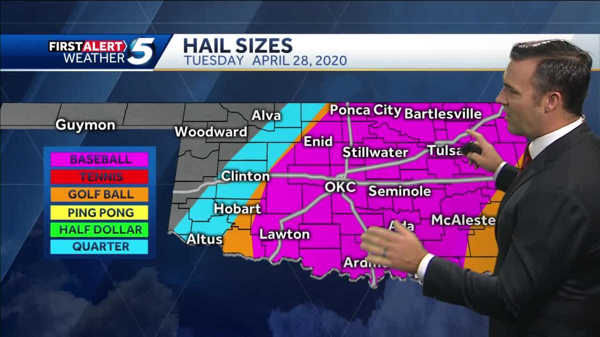 FORECAST Large hail expected today