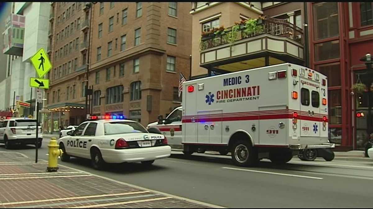 Several people detained, 1 wounded after shooting downtown