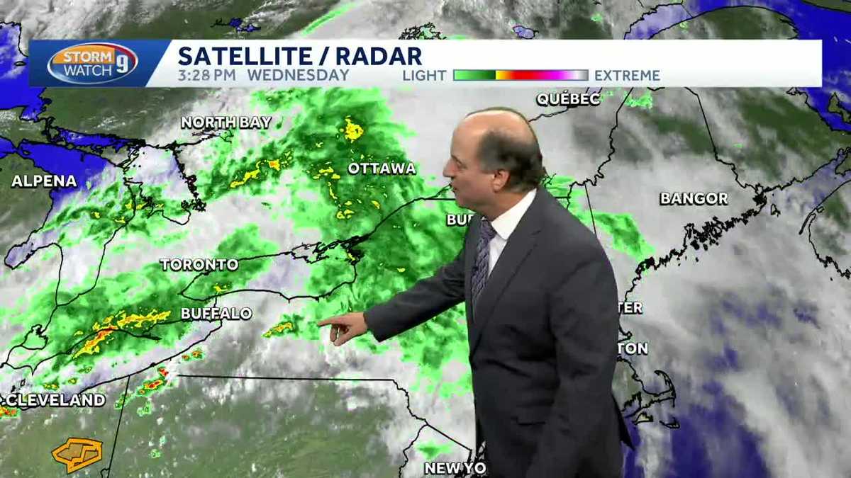Video: Rain moves through overnight