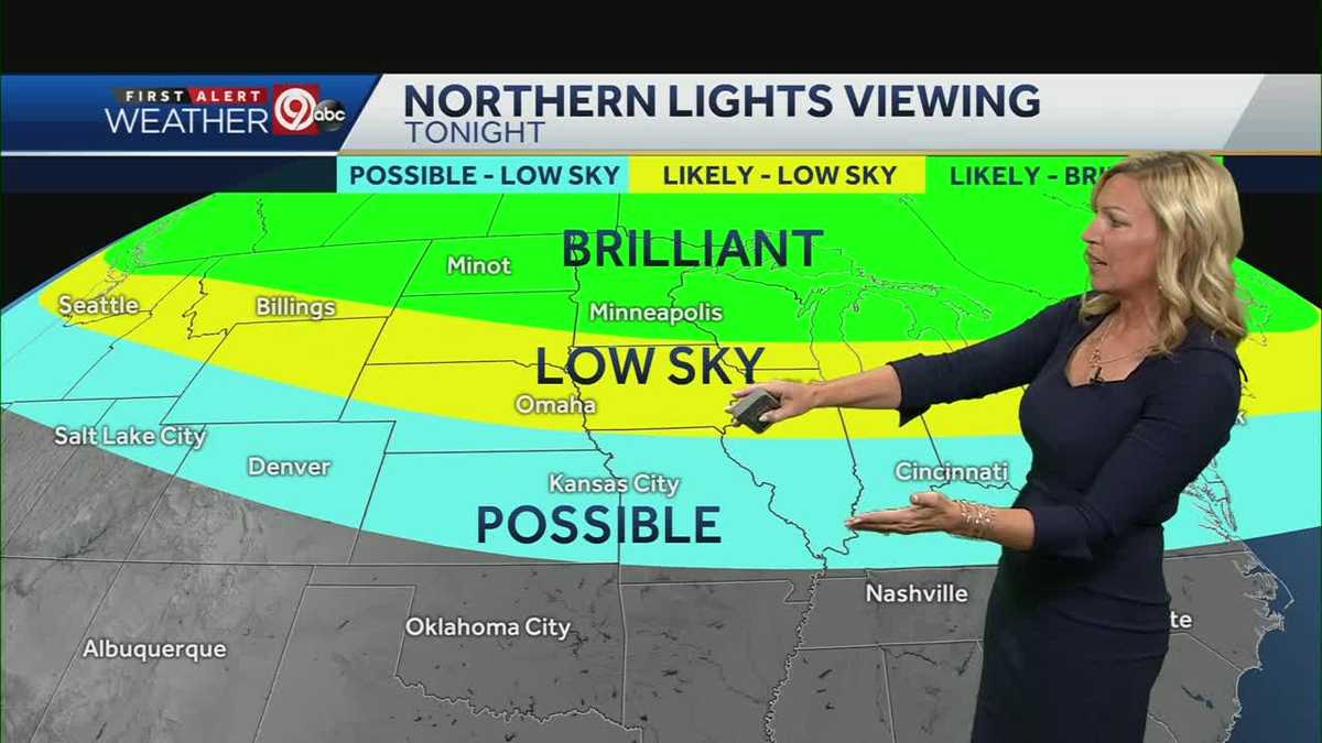 Northern Lights may be visible in Kansas City Thursday night