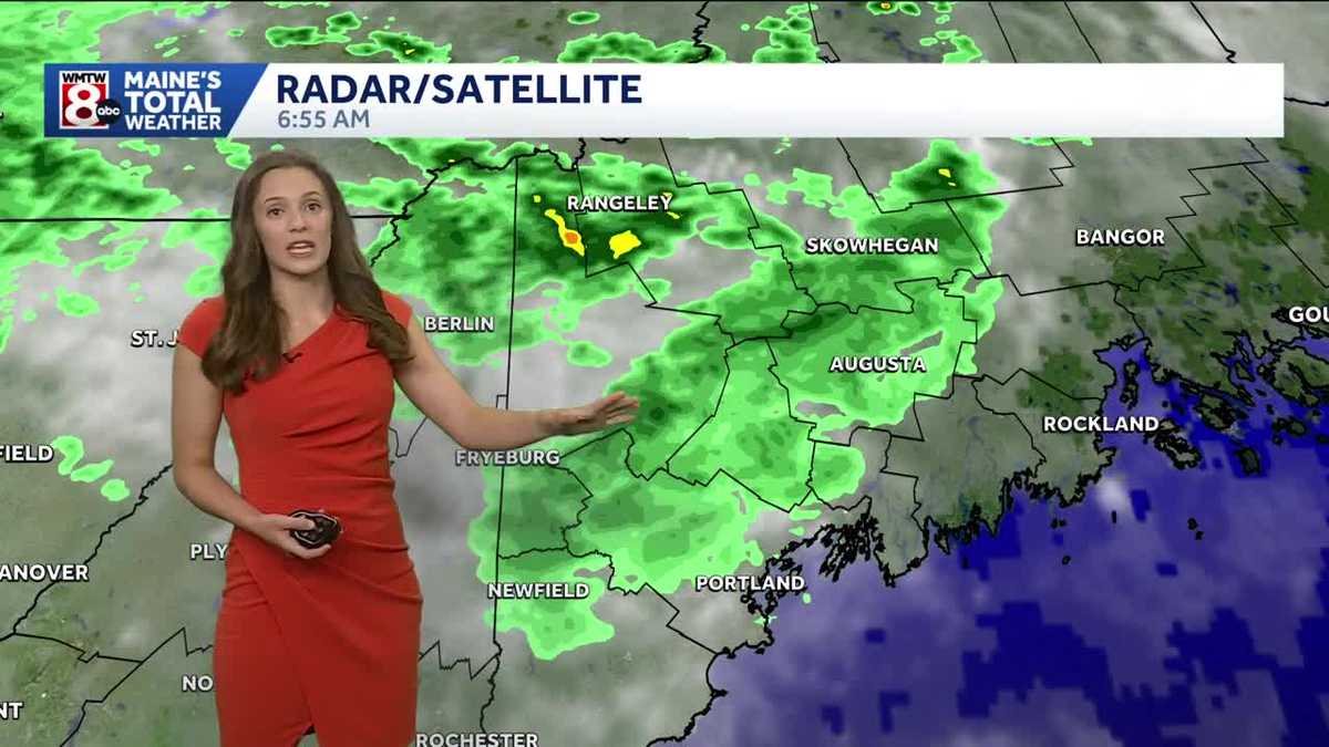 Chance of showers and rumbles of thunder in Maine through Sunday evening