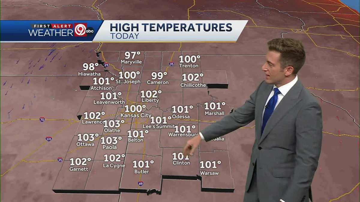 Temperature to soar to 100 degrees today