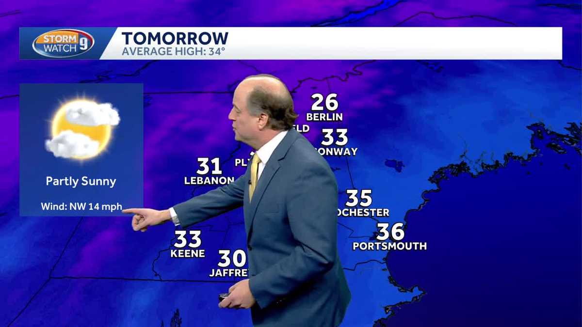 Video: Sunny, breezy Thursday ahead for New Hampshire