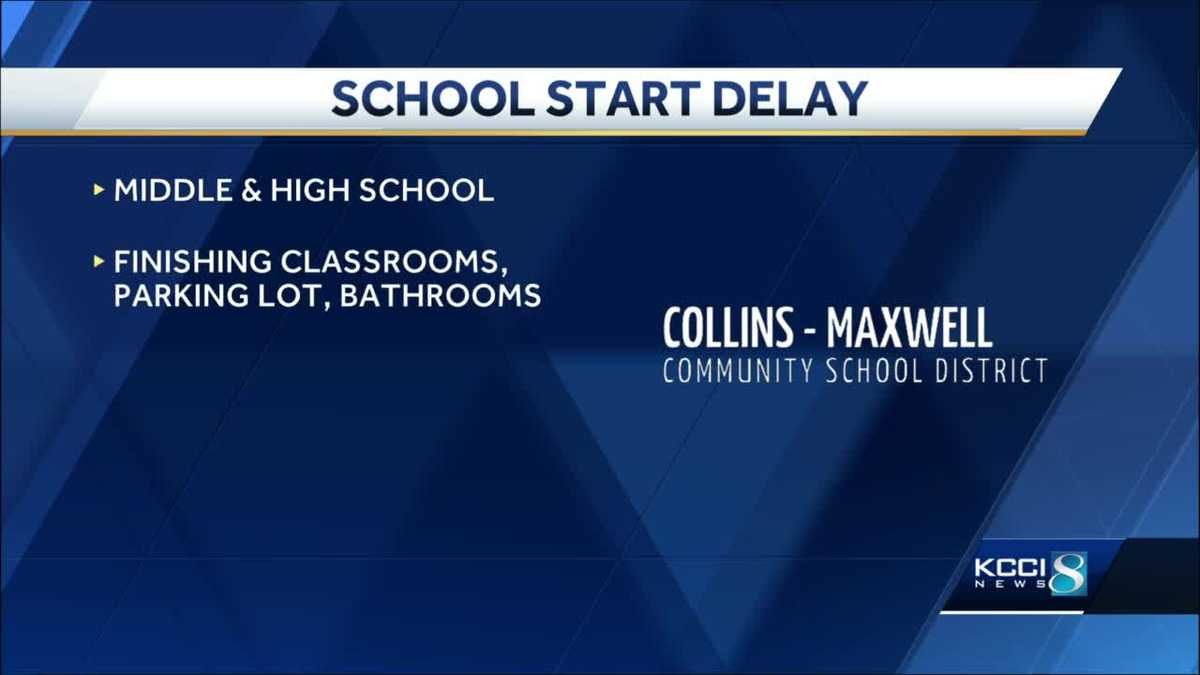 Construction delays school start for CollinsMaxwell schools