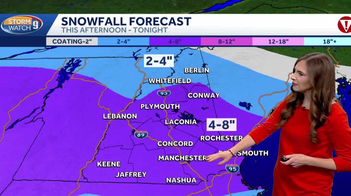 NH forecast video: Heavy snow expected Friday afternoon, evening