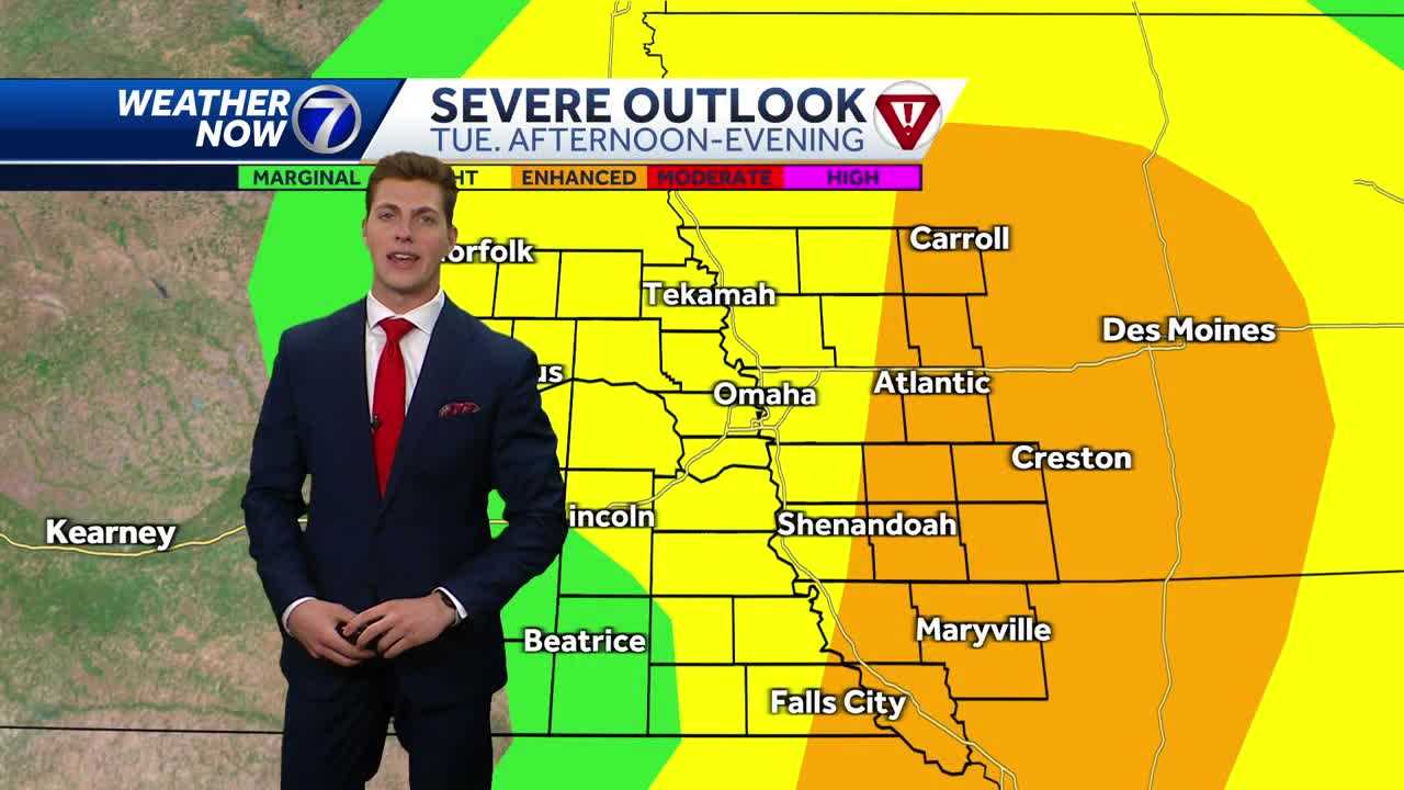 Tuesday brings back potential for strong to severe storms to impact Nebraska, Iowa - Vimarsana News