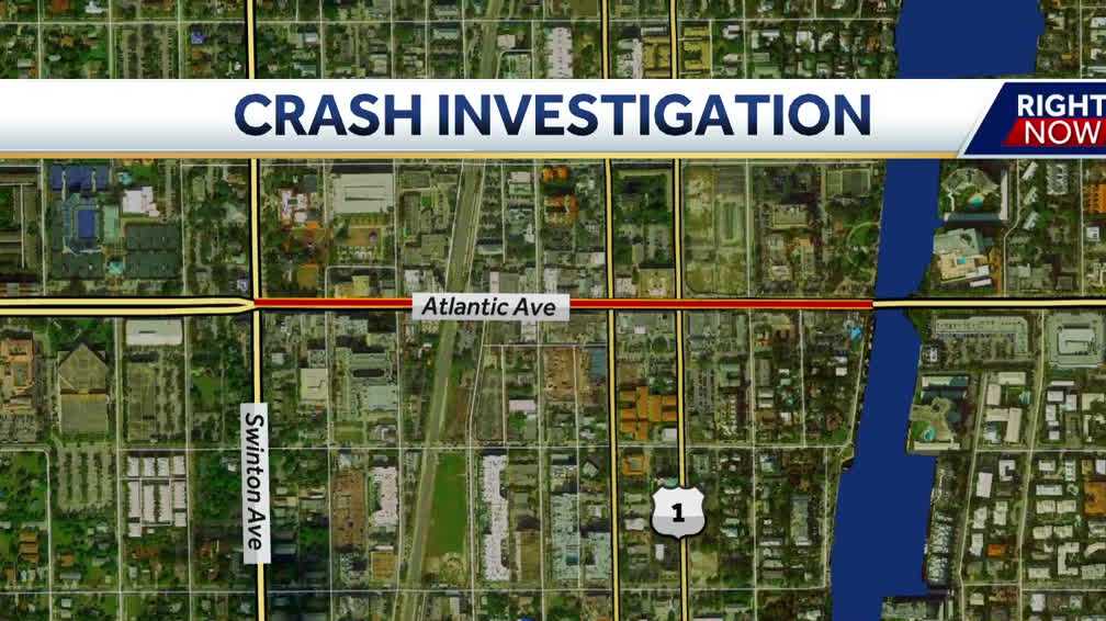 1 person dead after crash on Atlantic Avenue in Delray Beach