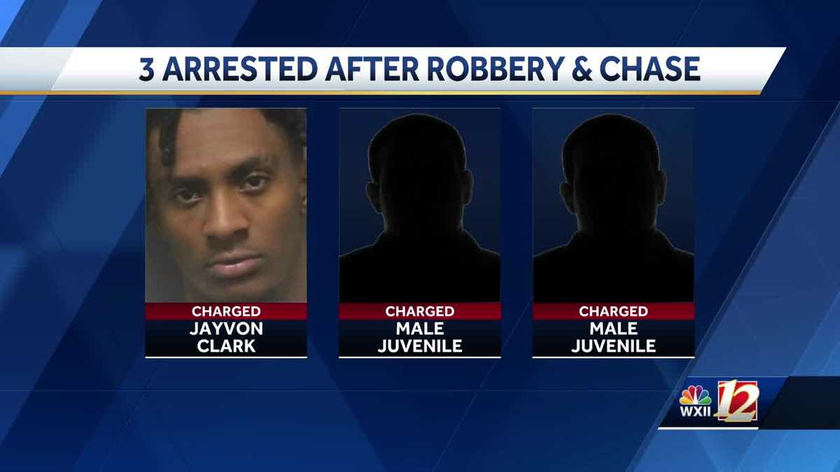 2 teenagers and man charged after robbery and police chase