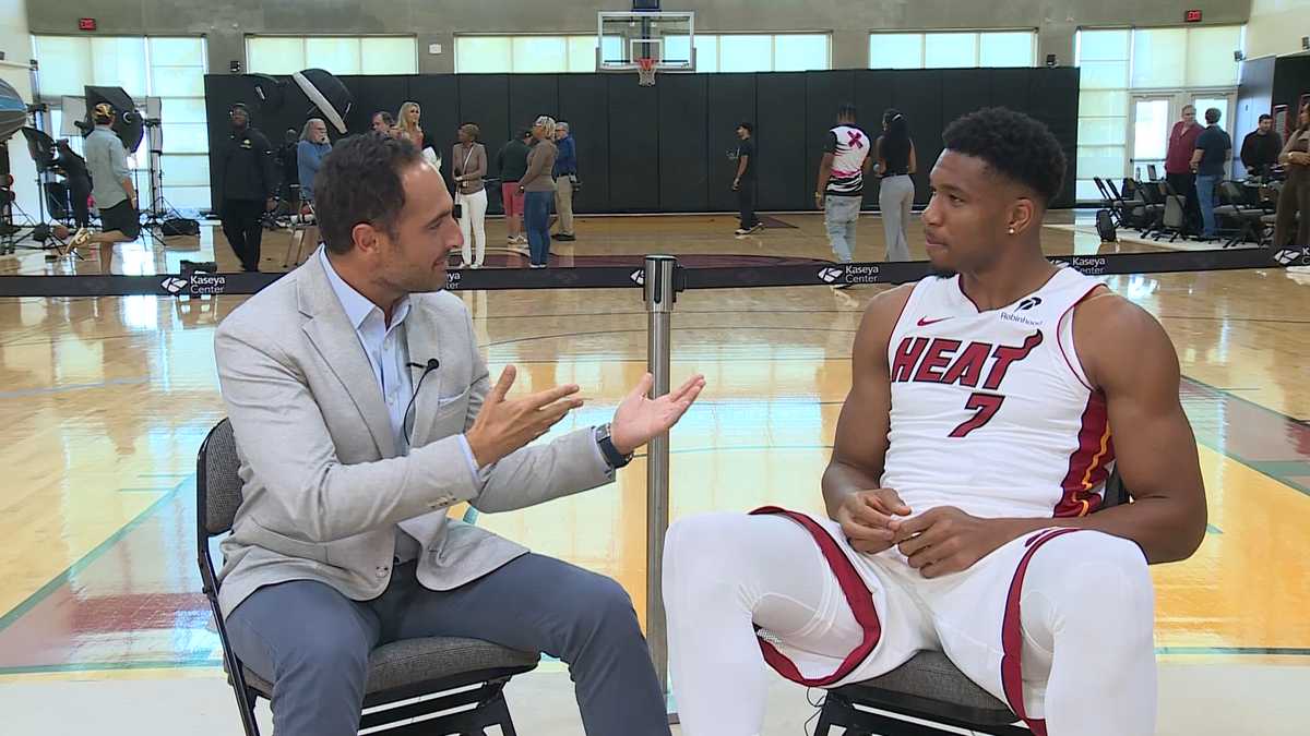 Yianni Kourakis goes one-on-one with Miami Heat star Giannis Antetokounmpo