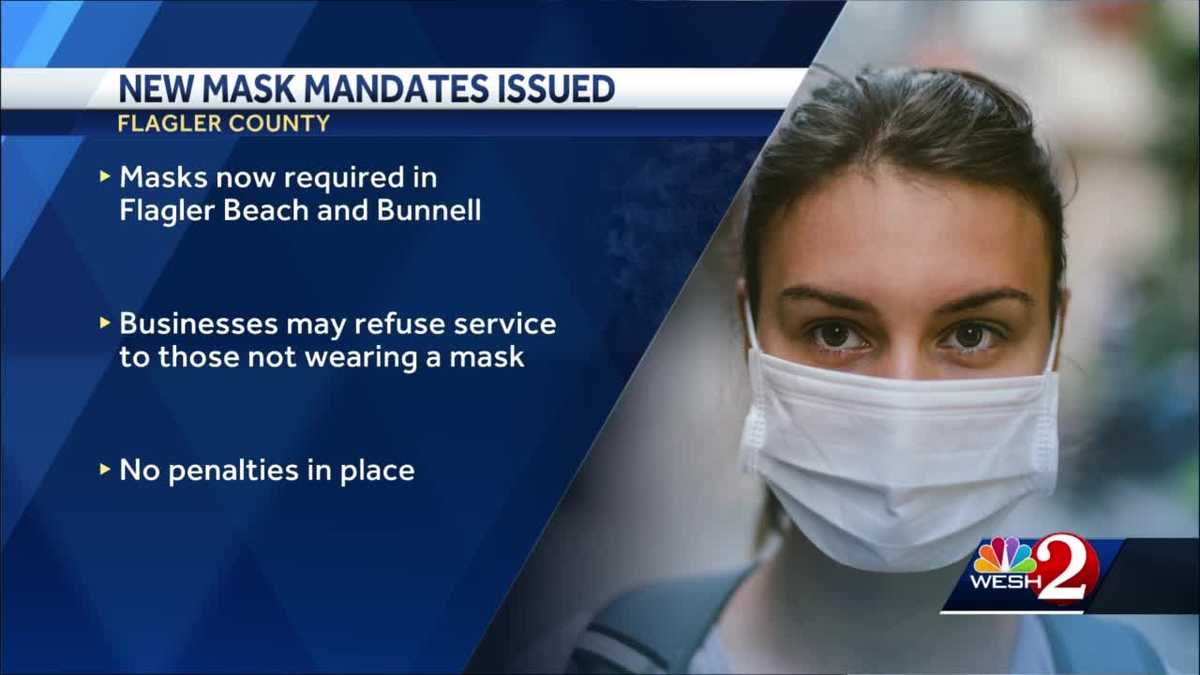 New mask mandates issued in Flagler County