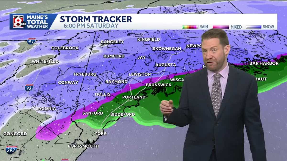 Windy and cold in Maine Friday with some weekend snow
