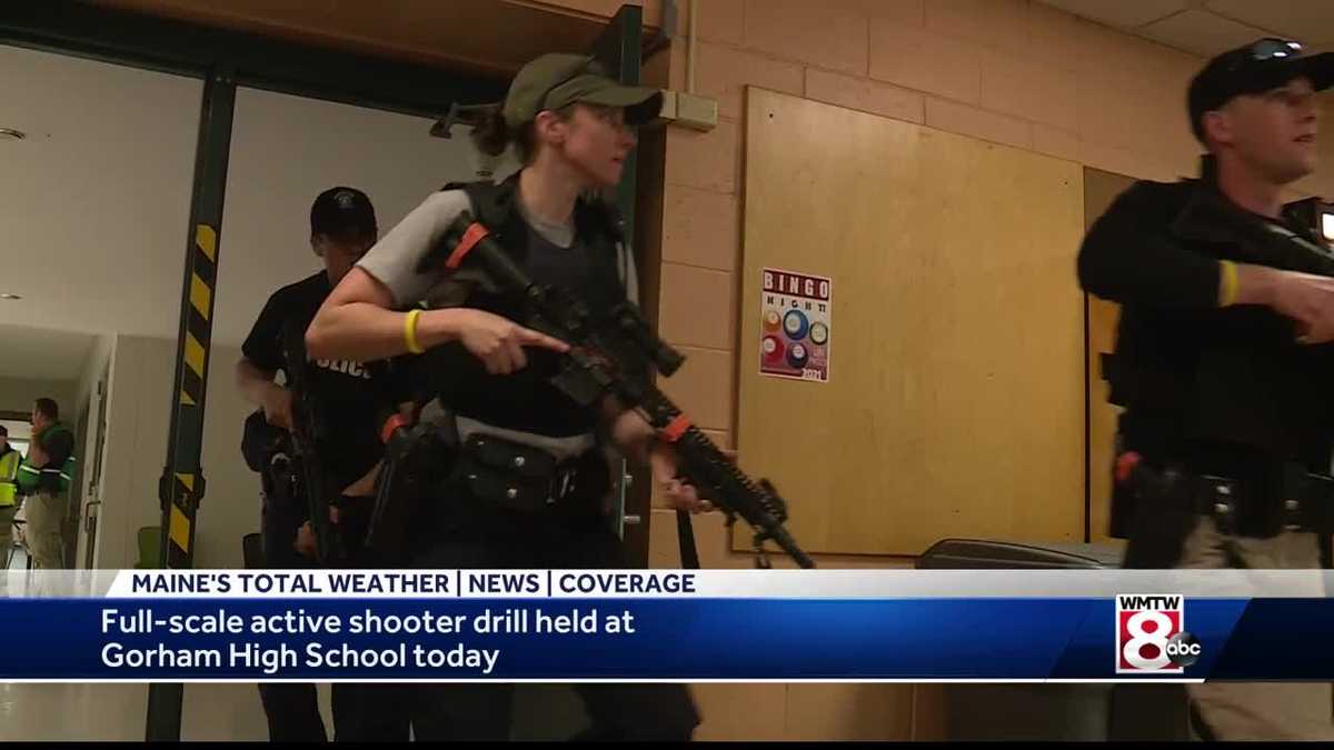 Gorham police host active shooter training at school