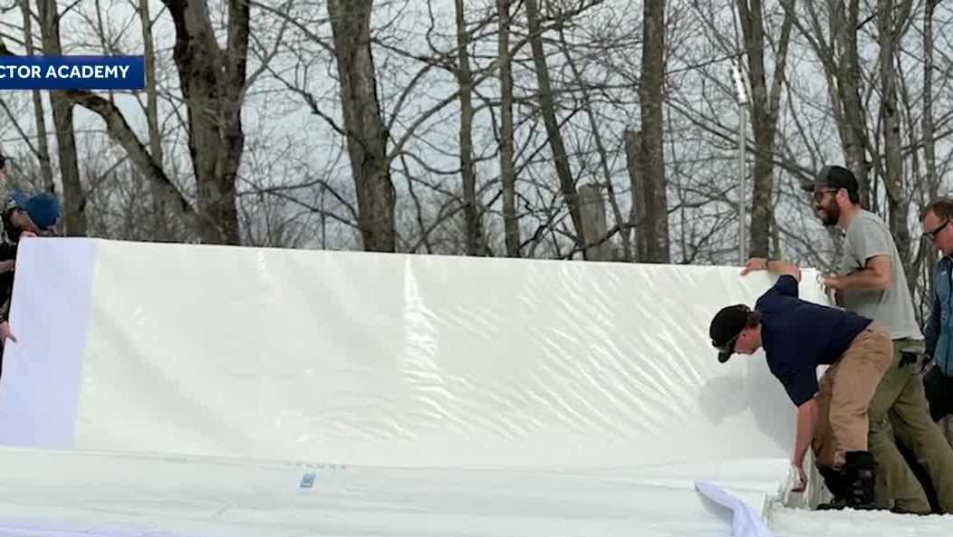 Proctor Academy preserves winter snow to reduce early season snowmaking