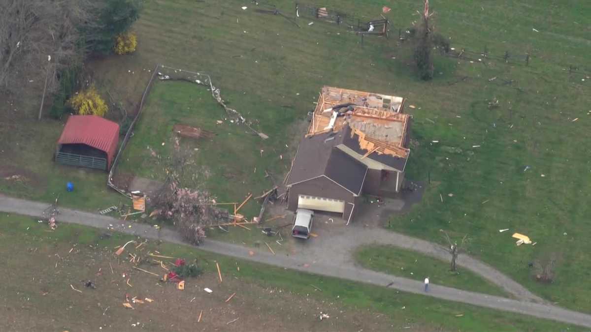 Storm damage from across southern Indiana and Kentucky