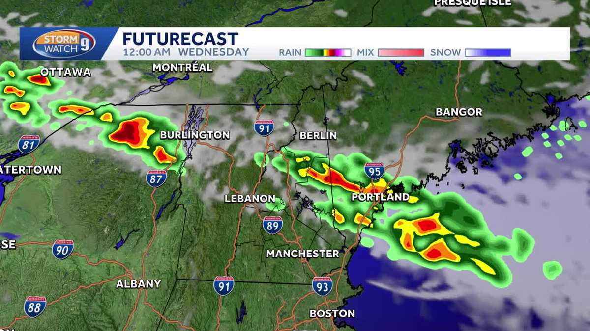 New Hampshire hourly weather: Track storms Tuesday night