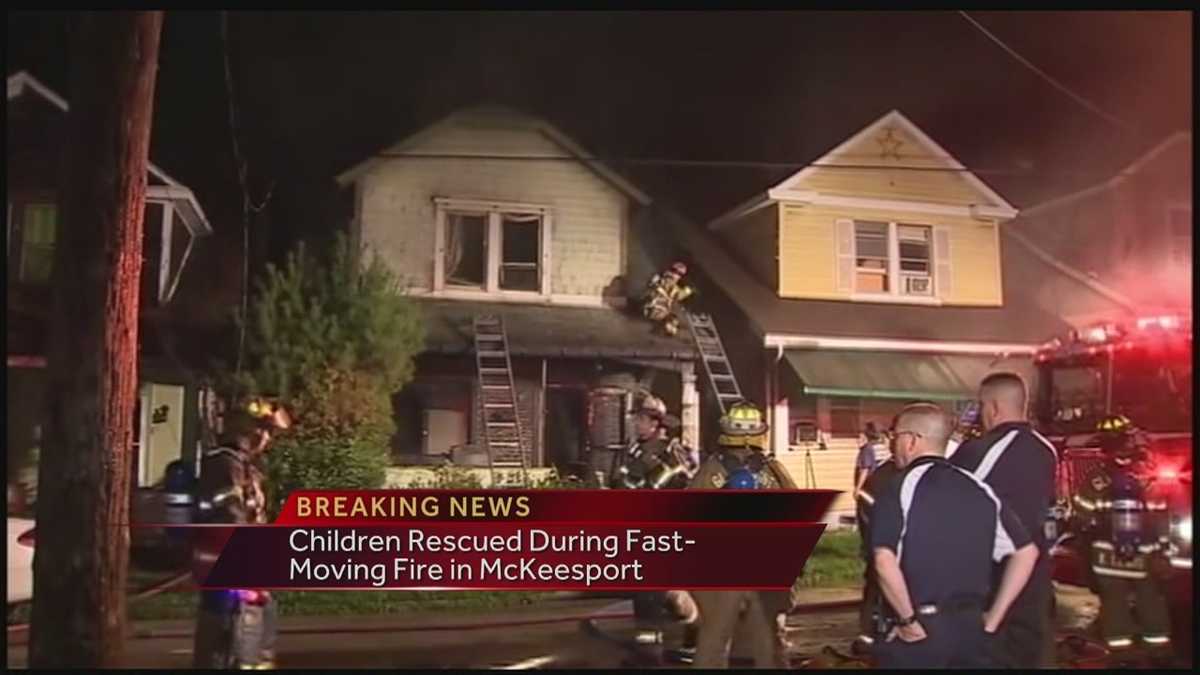 Crews battle fast moving fire in McKeesport