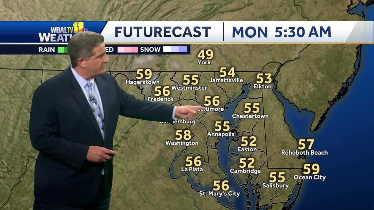 Beautiful start to the week in Maryland