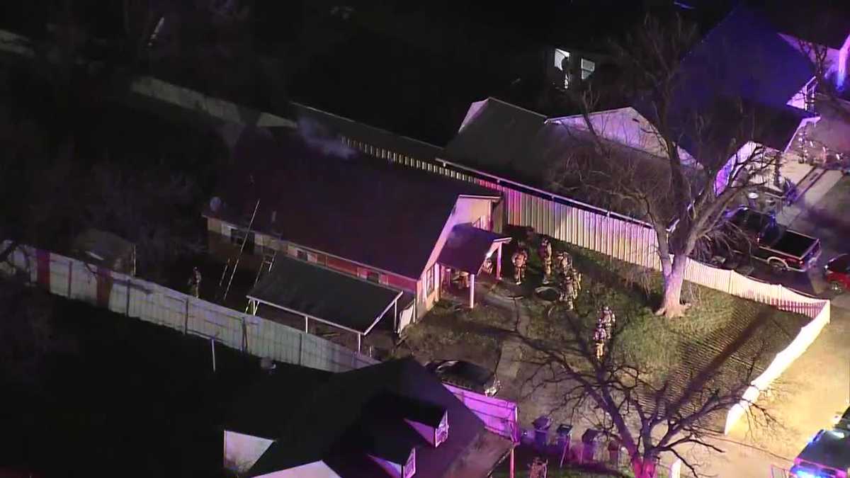 OKC crews battle house fire; 2 people inside escape to safety