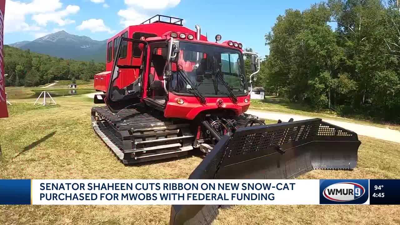 Shaheen cuts ribbon on new snowcat purchased for Mount Washington Observatory
