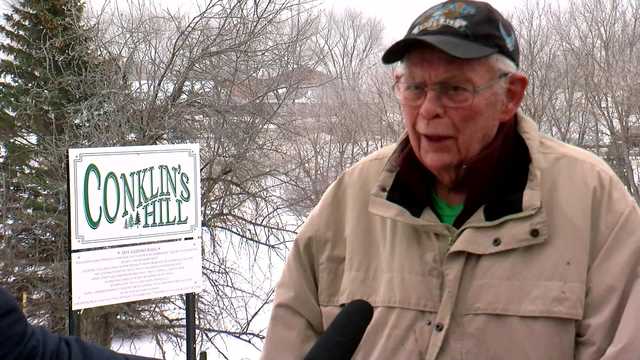 91-year-old man rides sled down hill after land he donated turns into community gem - Vimarsana News