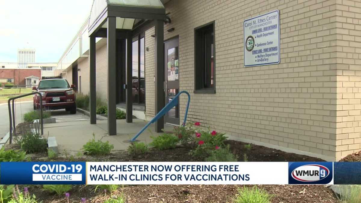 Walkin vaccination clinics held in Manchester