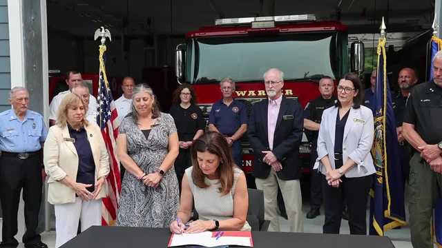 Governor signs bill to expand mental health coverage for volunteer first responders in NH