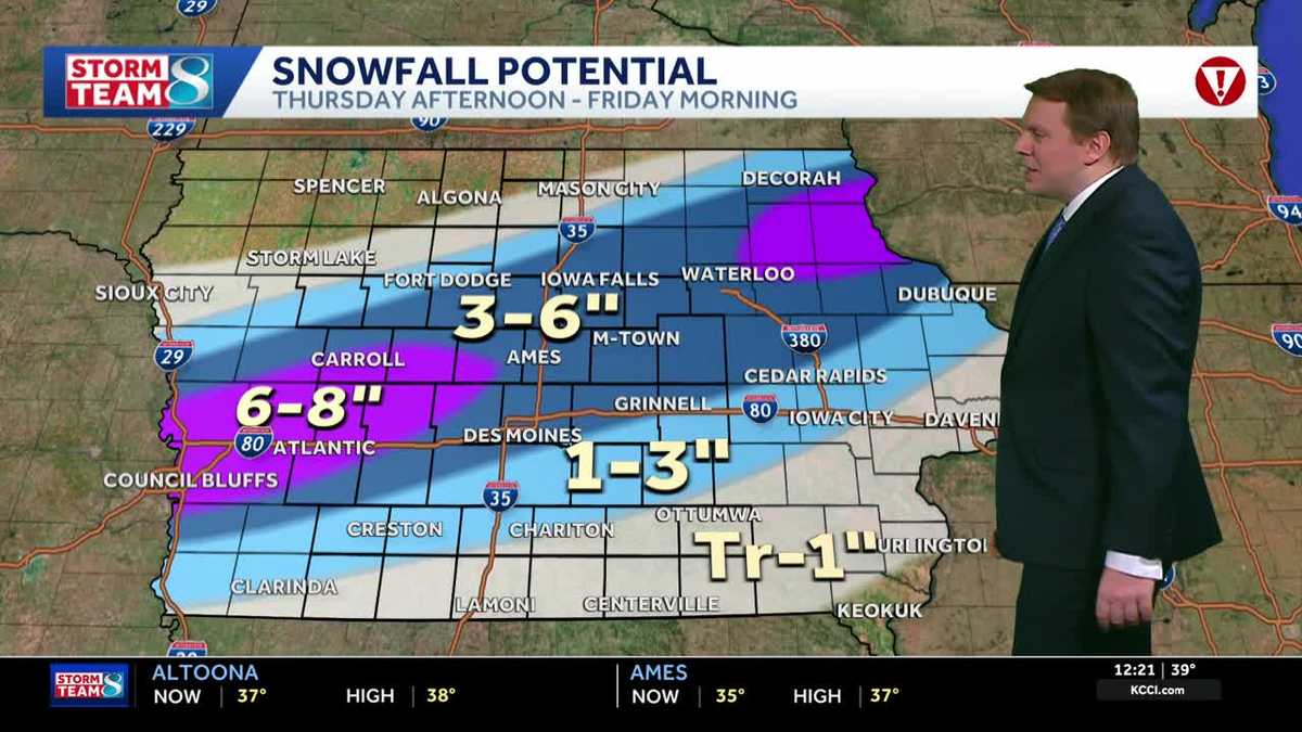Iowa weather: Winter Storm Warnings issued with heavy snow expected tonight