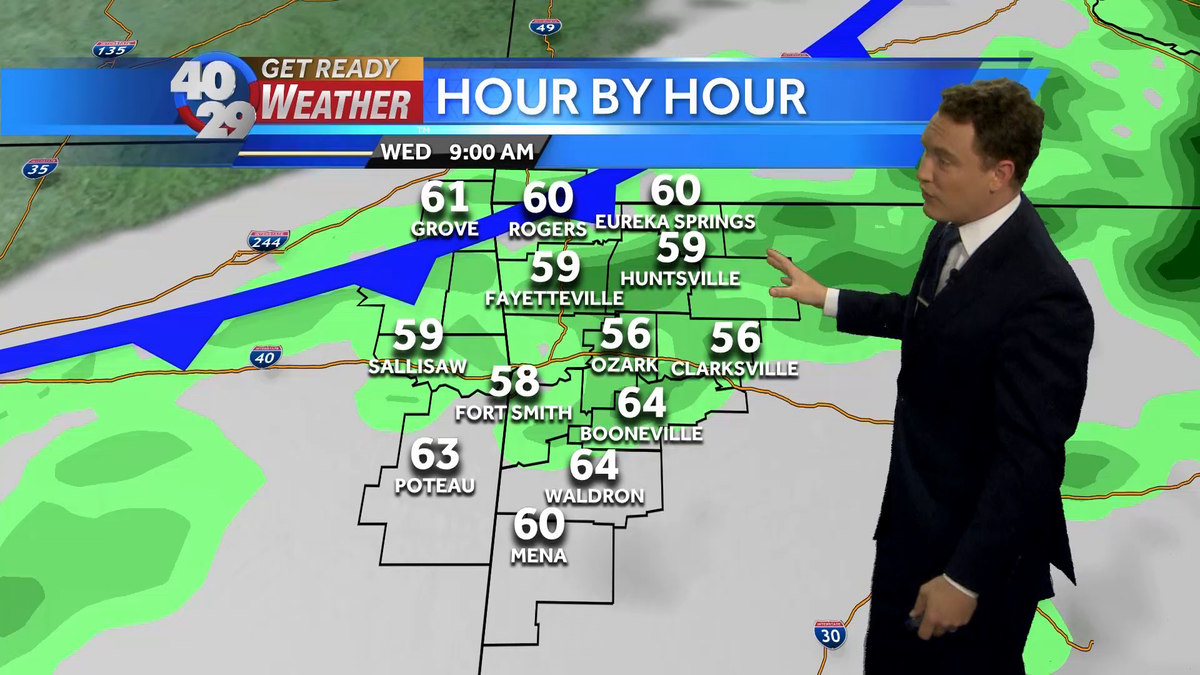 Spotty showers, thunder possible overnight