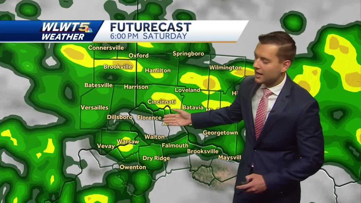 Rain moves in this afternoon