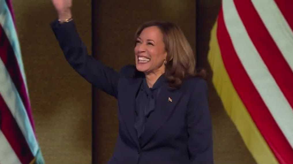 Kamala Harris blasts Donald Trump at DNC speech