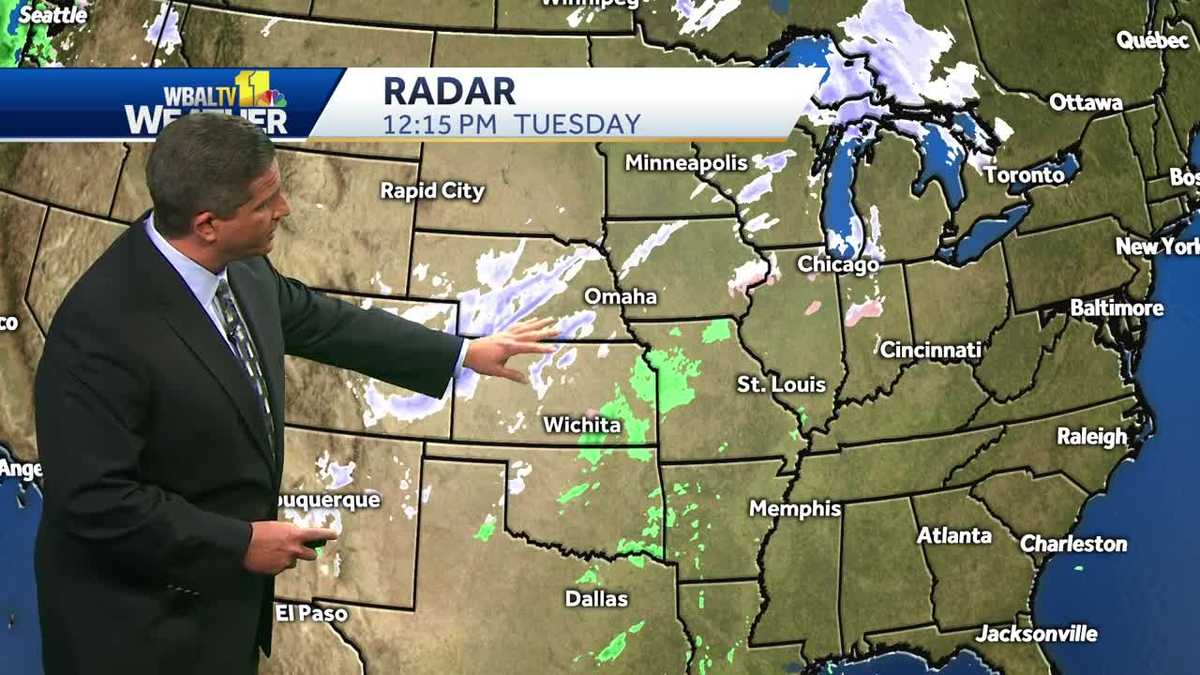 Cold weather covers Maryland Tuesday afternoon