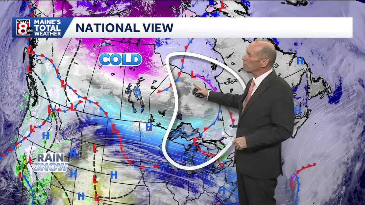 Mild days with passing snow showers