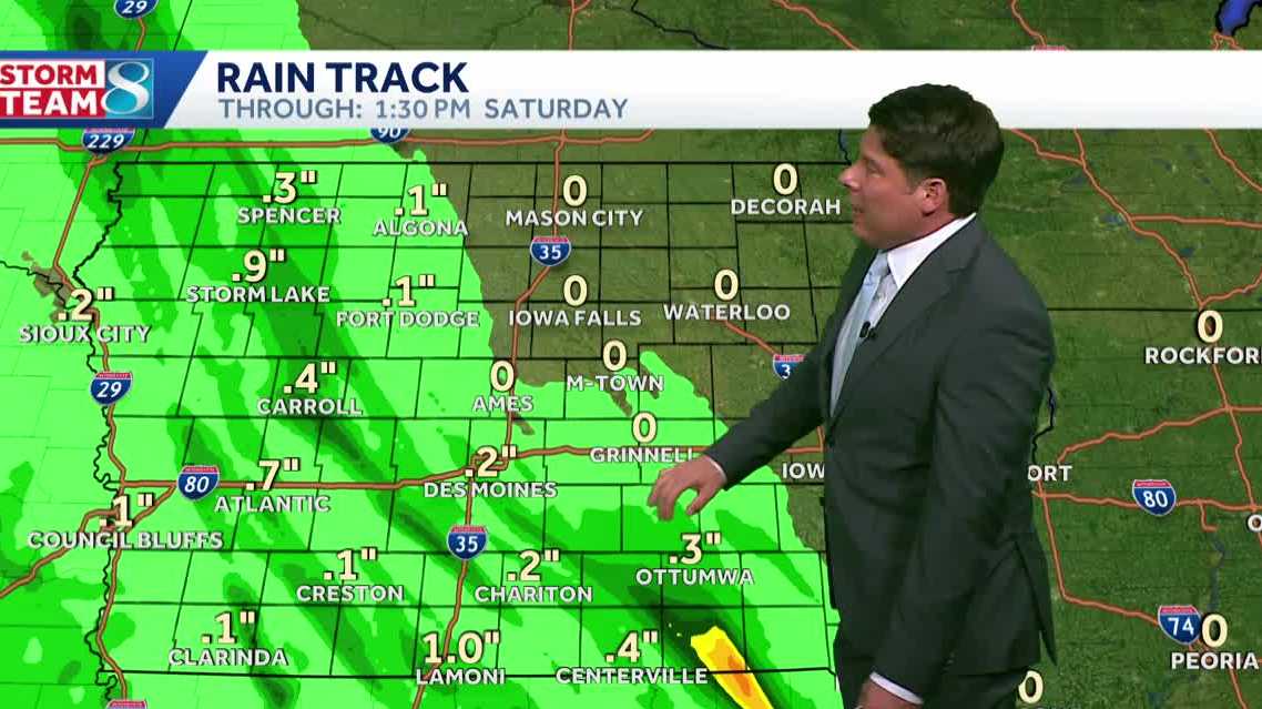 Iowa weather: Hit or miss rain chances mainly west of I-35 through the weekend
