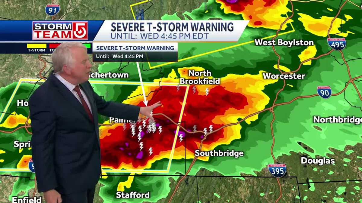 Video: Severe storms moving across Mass.