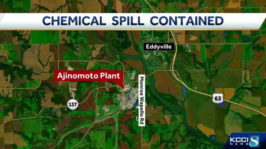 Eddyville, Iowa chemical leak now fully contained