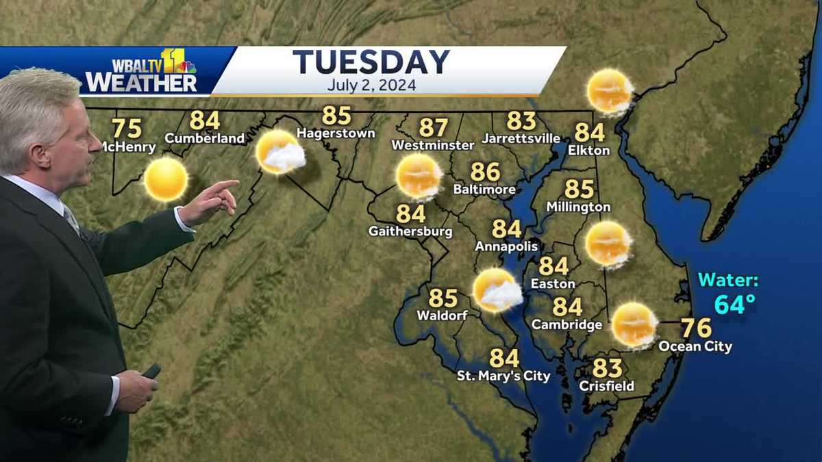 Temperatures mild for first couple of days in July