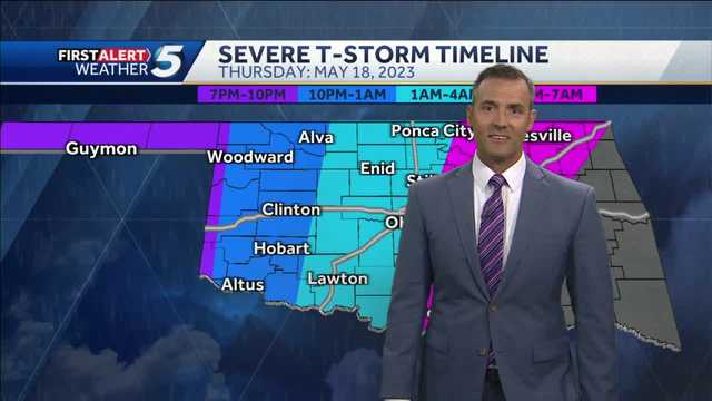 TIMELINE: Parts of Oklahoma to see some severe storms Thursday - Vimarsana News