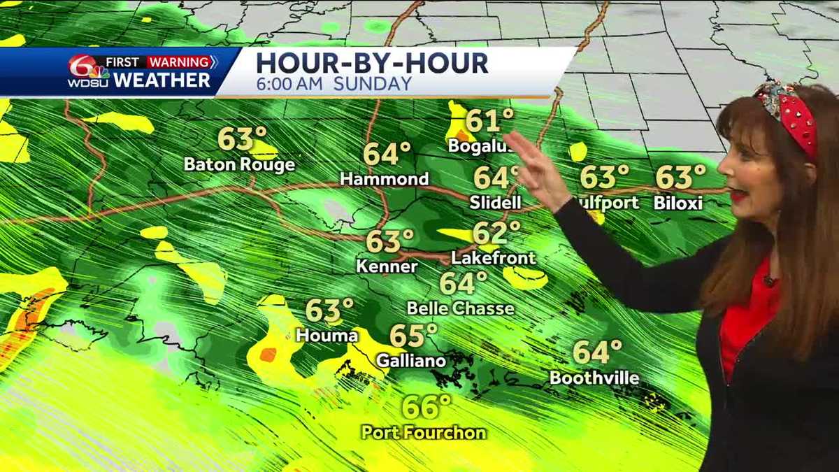 Increasing Rain Sunday